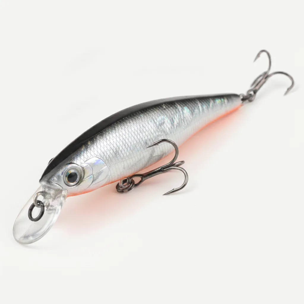 BEARKING 80mm Diving Minnow Hard Bait Lure for Bass
