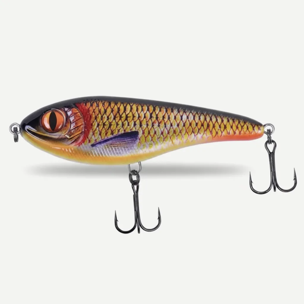 TSUYOKI Musky Jerkbaits Slow Sinking Slider Lures 90mm/105mm Loud Sound Crankbaits Westin Lure Jerkbait Fishing for Pike