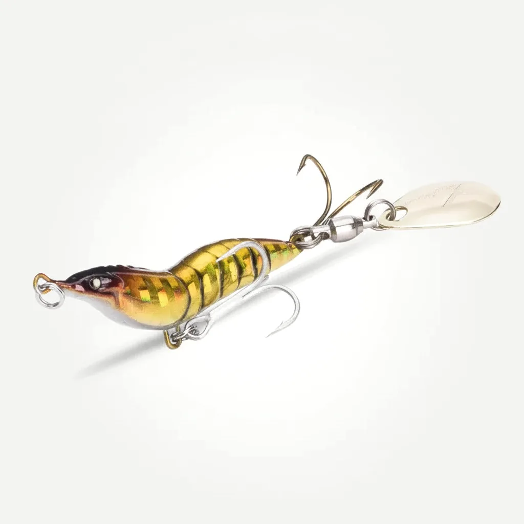 Kingdom Kingshrimp Hard Shrimp Lure with Spinner Blade