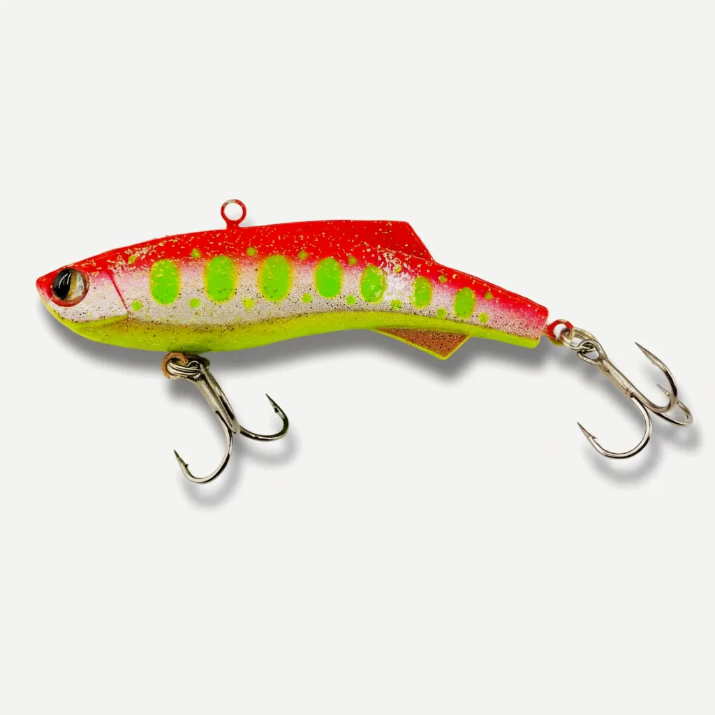 TSUYOKI Dozo 93S Silicone Rattlin Vib Ice Fishing Lure,16g/23g/30g Sinking Baguette Bait, Madness Shiriten Vibe 93 SL Vi
