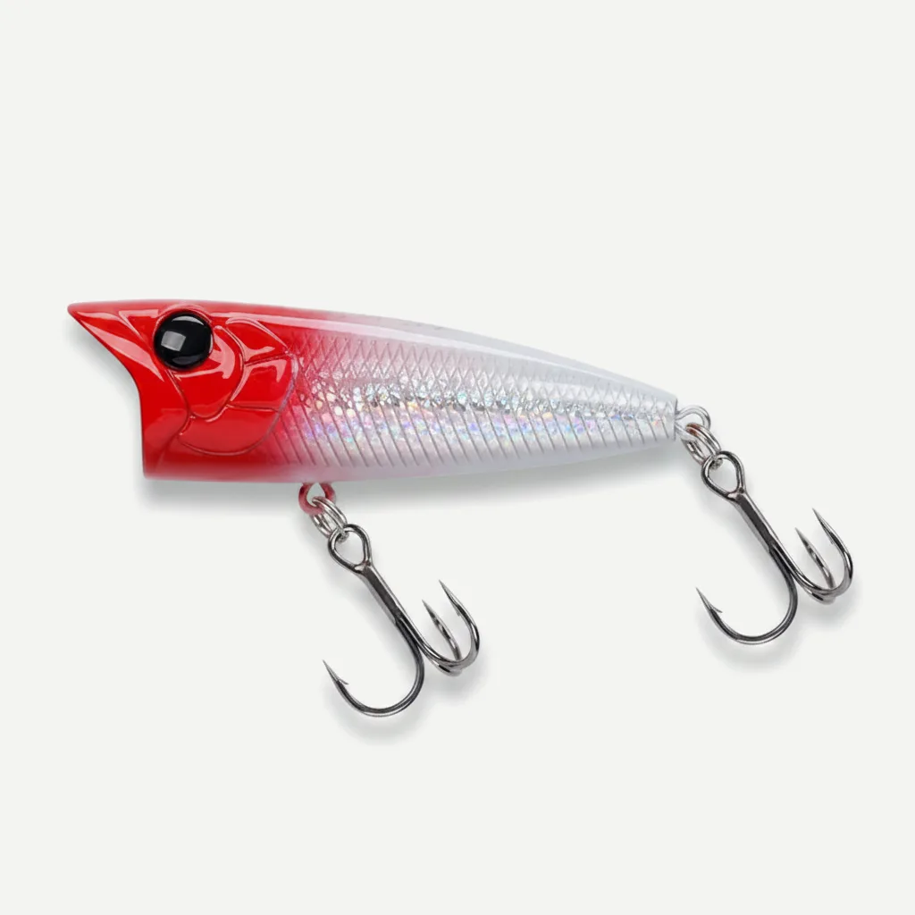 TSURINOYA 70F Popper Fishing Lure RIPPLE 70mm 12g Topwater Hard Bait For Bass Pike Long Casting Floating Wobble Surface 