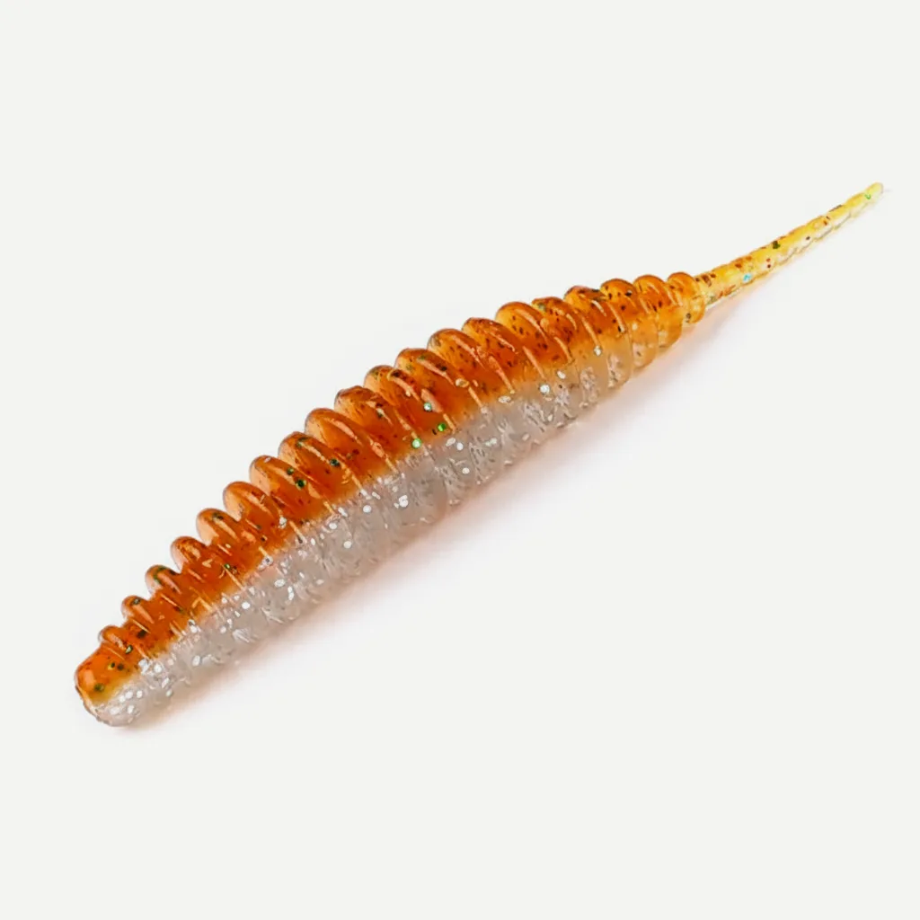 Bearking Ribbed Finesse Worms - Soft Plastic Bass Bait (20pk)