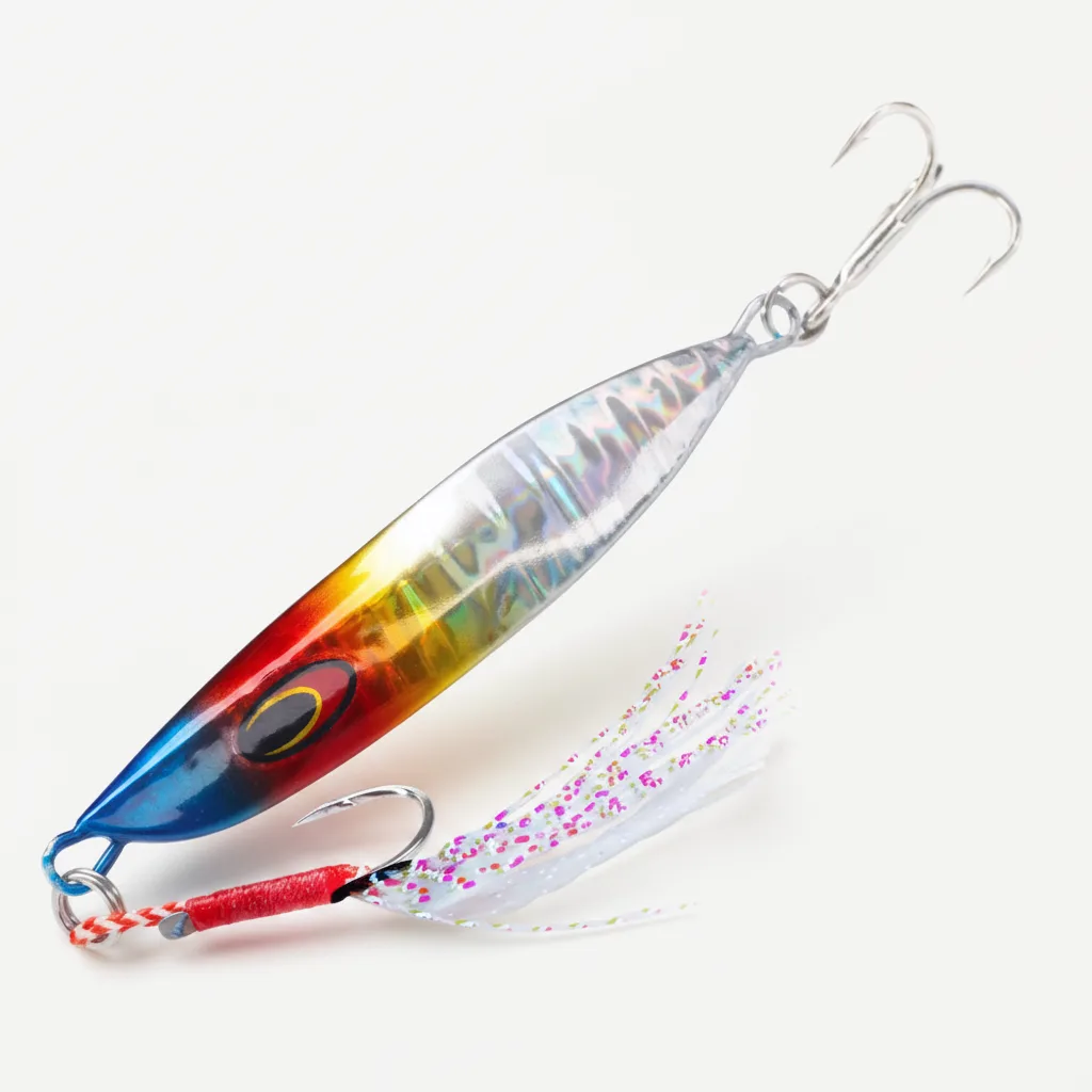 Hunthouse Metal Jig Fishing Lure Spoon Slow Sinking Hard Bait 65mm 20g jigging Casting For Saltwater Pike Bass Trout Fis