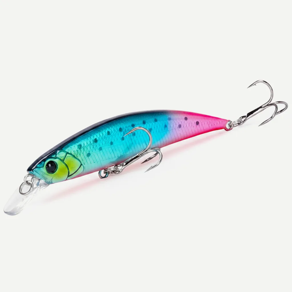 TSURINOYA Sinking Minnow 80S Trout Pike Bass 80mm 12g Hard Bait Jerkbait Freshwater stream Saltwater Wobbler Fishing Lur