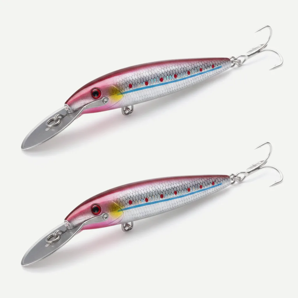 Hunthouse Metal Lip Minnow Fishing Lure 140mm 40g Countdown Magnum Sinking Trolling Hard Bait Saltwater For Blues Tuna T