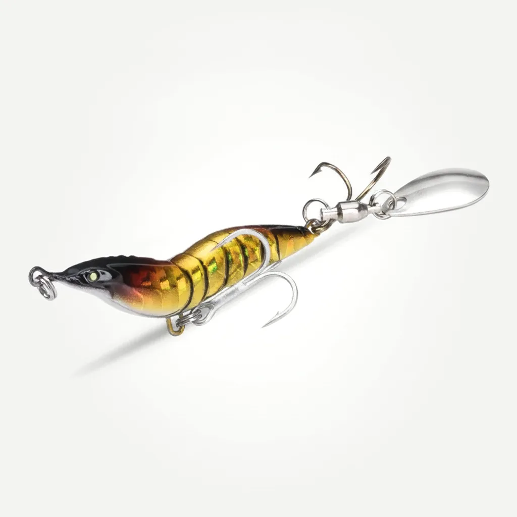 Kingdom Kingshrimp Hard Shrimp Lure with Spinner Blade
