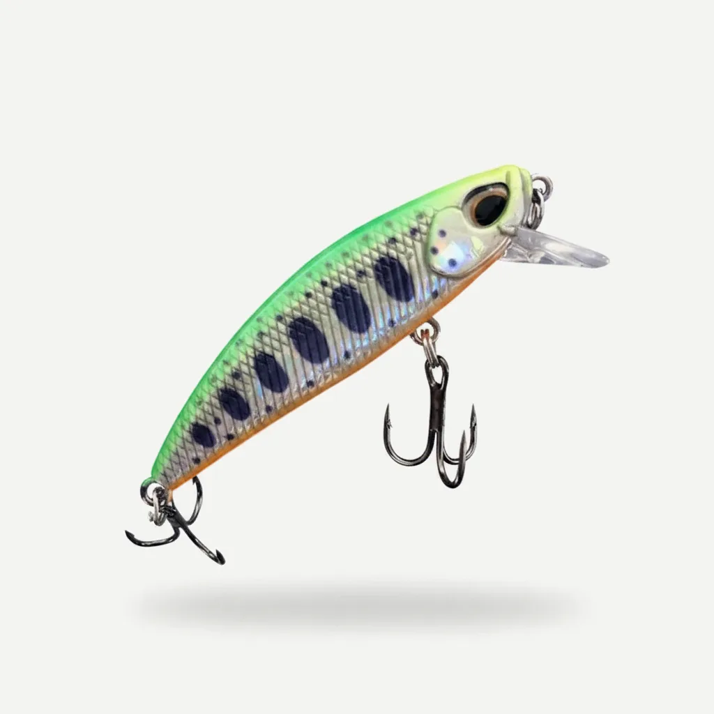 TSUYOKI Sinking Minnow Stream Lure 46mm 5g Jerkbaits Wobbler Bait for Rainbow Trout Bass Duo Spearhead Ryuki 46 Fishing 