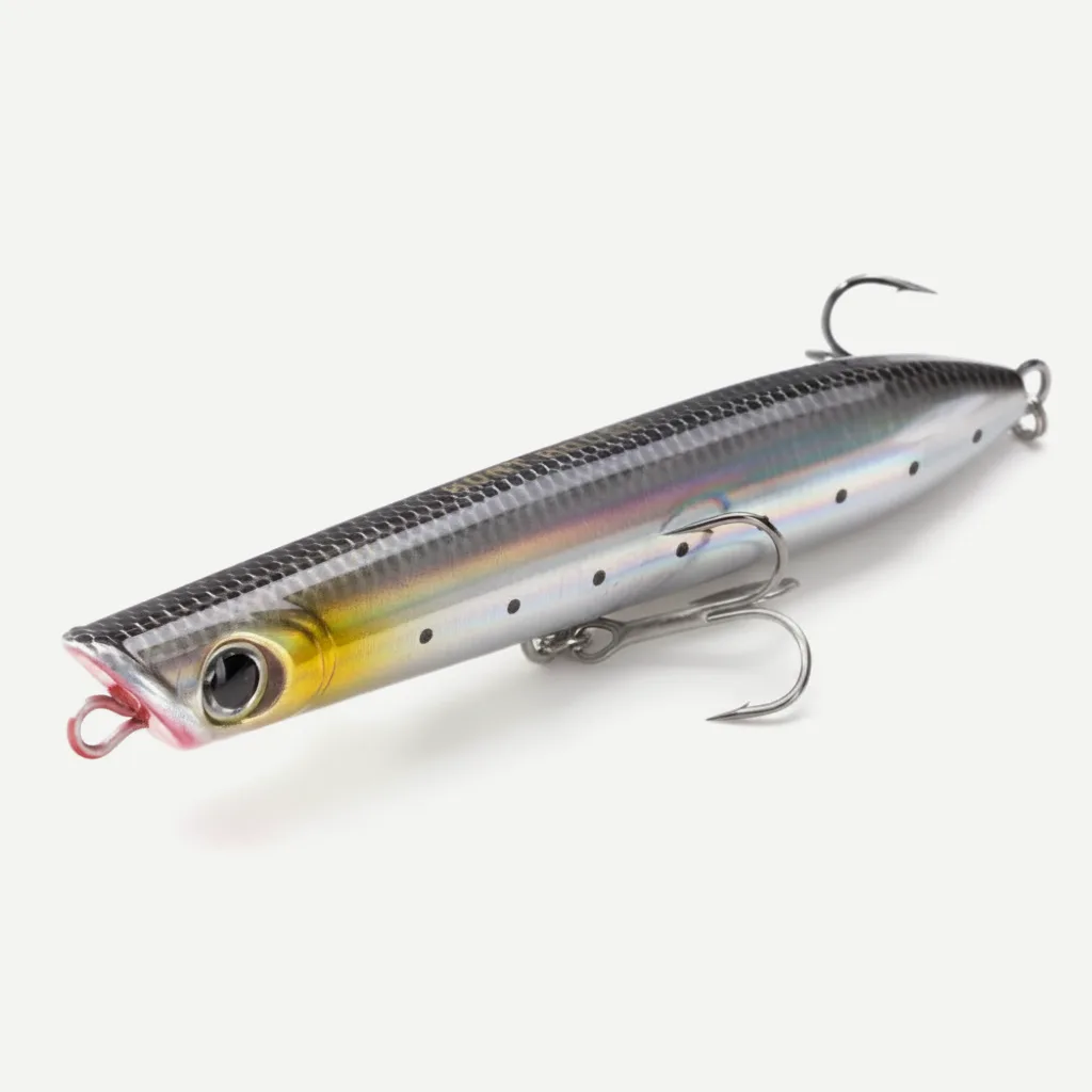 Hunthouse Floating Surface Popper Spinning Topwater Fishing Lure 130mm/30g Pencil Bait Wobbler WTD Saltwater For Bass Ar