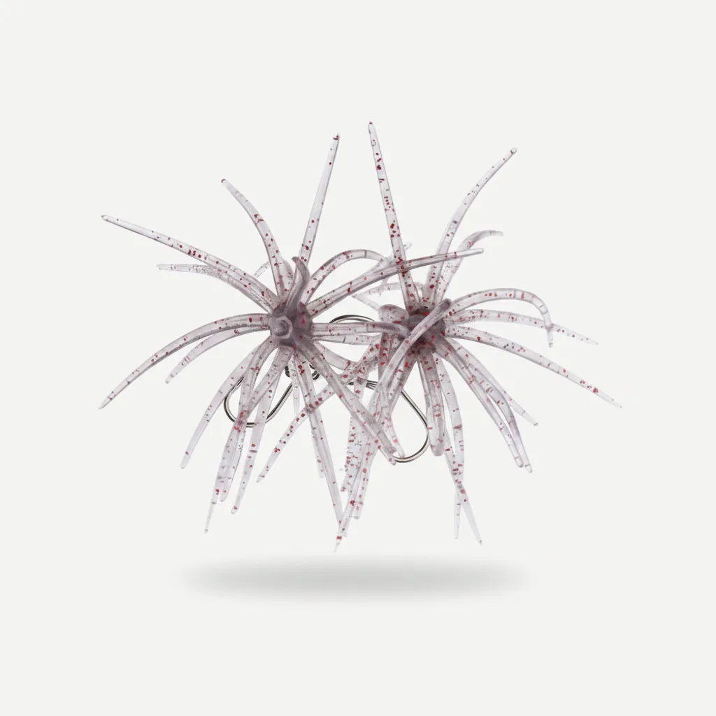 TREHOOK TPE Sea Urchin Soft Fishing Lure 9cm 4g 11cm 9g Silicone Bait for Bream Bass Pike Tilapia Winter Fishing