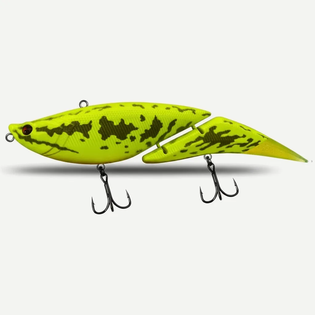 TSUYOKI Swimbait Jointed Lure, Freshwater, Floating Wobbler, Two Tails, Big Giant Fishing Lure, DaVinci 190, 55g, 190mm