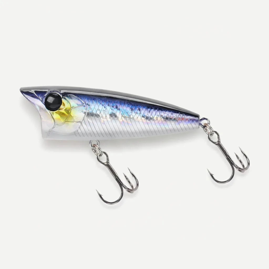 TSURINOYA 70F Popper Fishing Lure RIPPLE 70mm 12g Topwater Hard Bait For Bass Pike Long Casting Floating Wobble Surface 