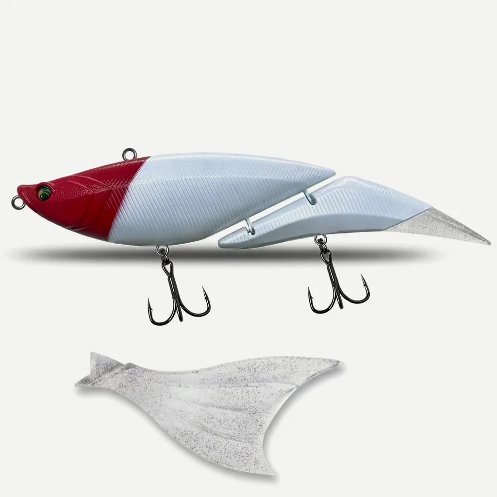 TSUYOKI Swimbait Jointed Lure, Freshwater, Floating Wobbler, Two Tails, Big Giant Fishing Lure, DaVinci 190, 55g, 190mm