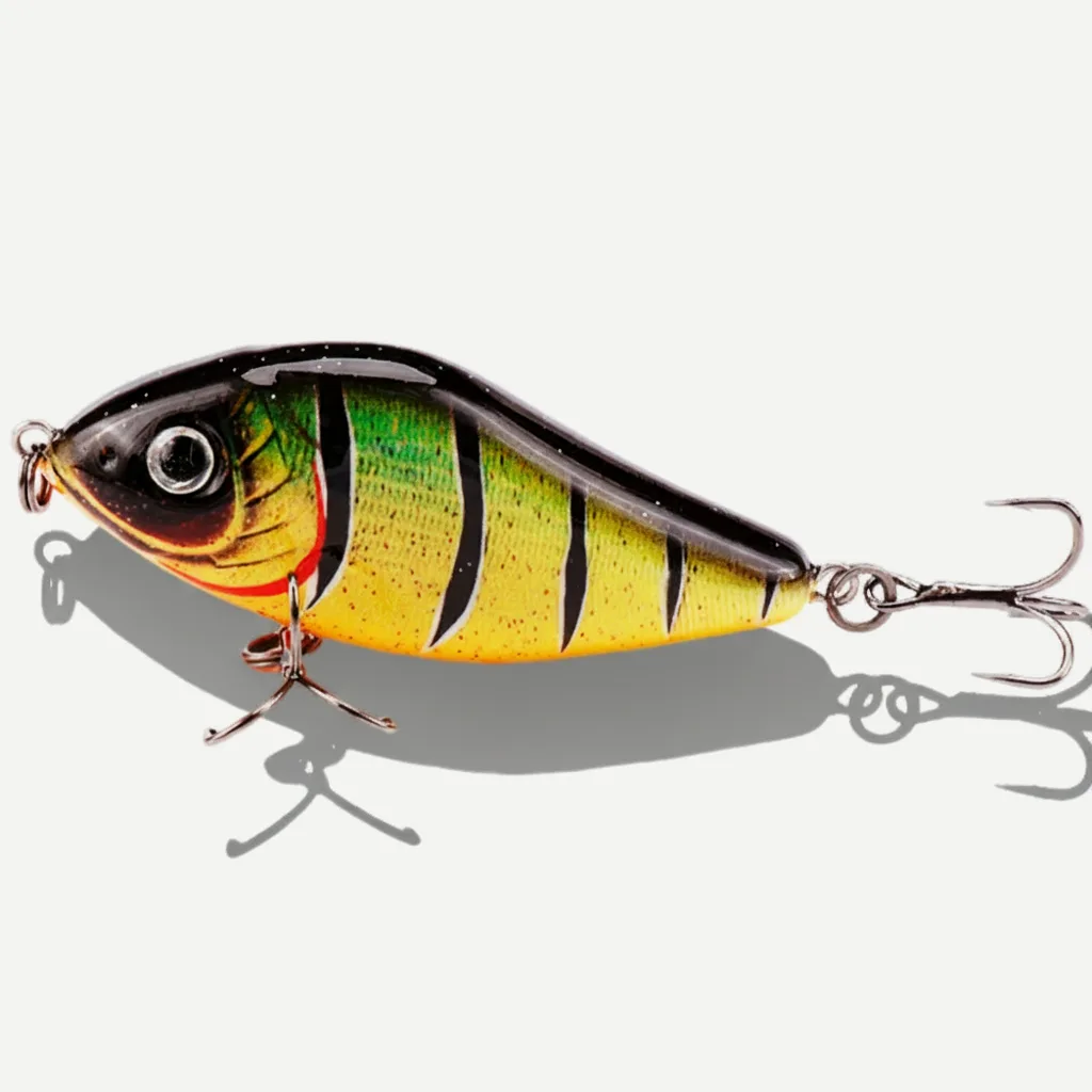 TSUYOKI Slow Sinking Slider Jerkbait Loud Sound Pike Muskies Fishing Crankbait Wobblers, Salmo Slide Jerkbaits, 70mm, 80