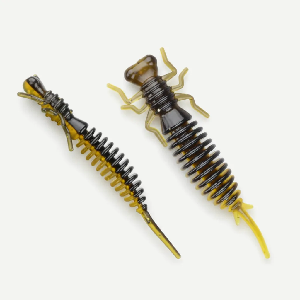MEREDITH Larva Soft Plastic Bait - Segmented Nymph Lure