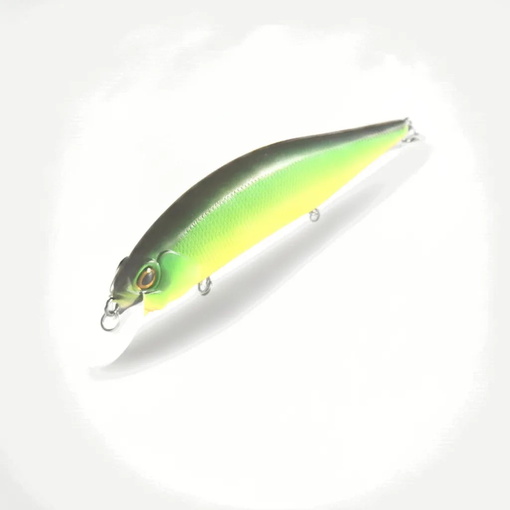 BEARKING 120mm Minnow Jerkbait, Hard Bait, 1-1.8m Diving Depth