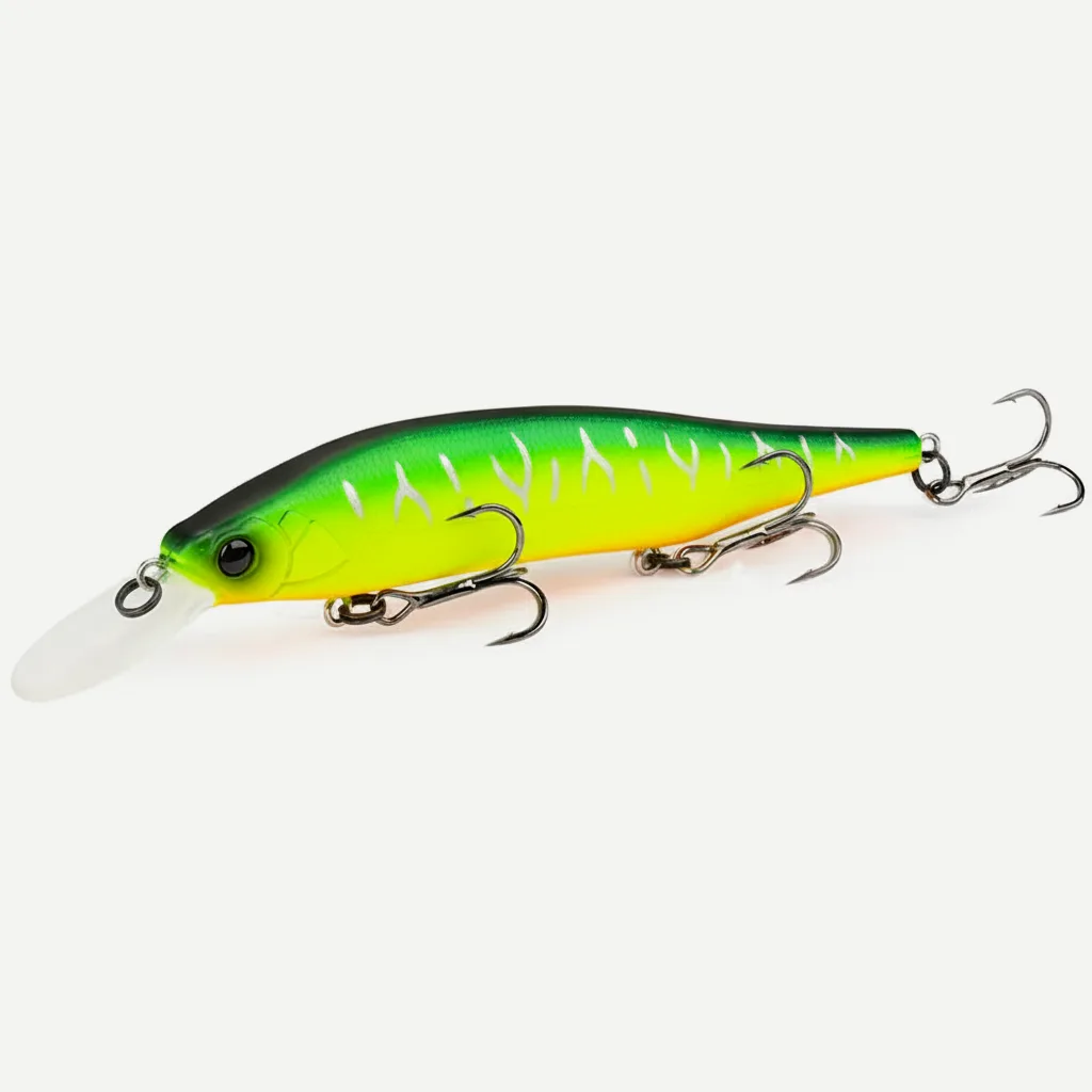 TSURINOYA 115mm 17.2g 115SP  Suspending Minnow  Weight System Fishing Lure AURORA Pike Bass Jerkbait Hard Bait