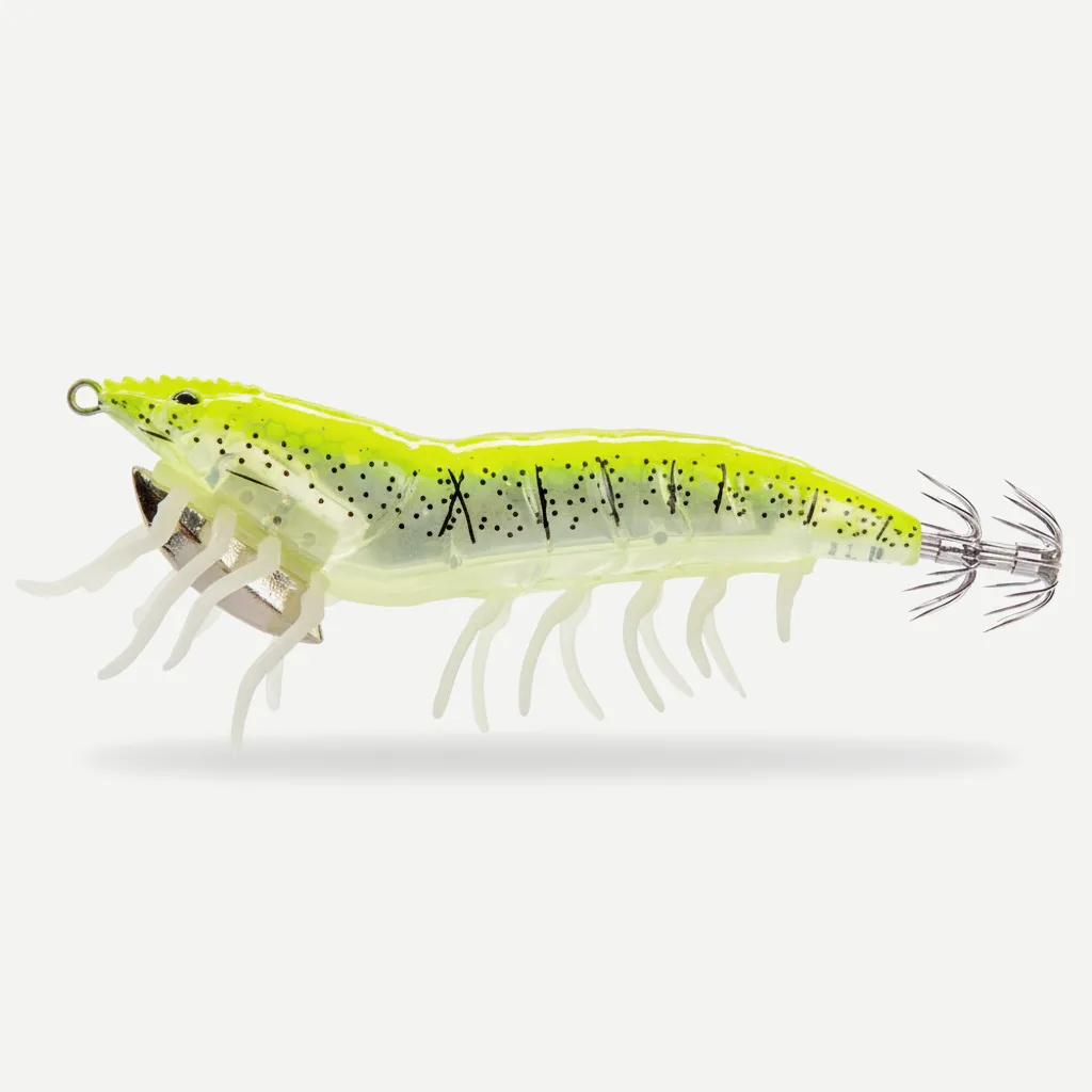 Hunthouse 3D Hybrid Jig Shrimp Egi 115mm/20g EGI Hook Luminous Artificial Hard Lure Fishing Tackle for Squid Octopus LW2