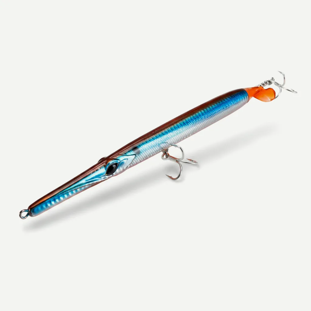 Hunthouse Floating Pencil Fishing Lures 225mm/40g Surface Hard Bait Propeller Needle For Fish Bluefish Seabass Tackle