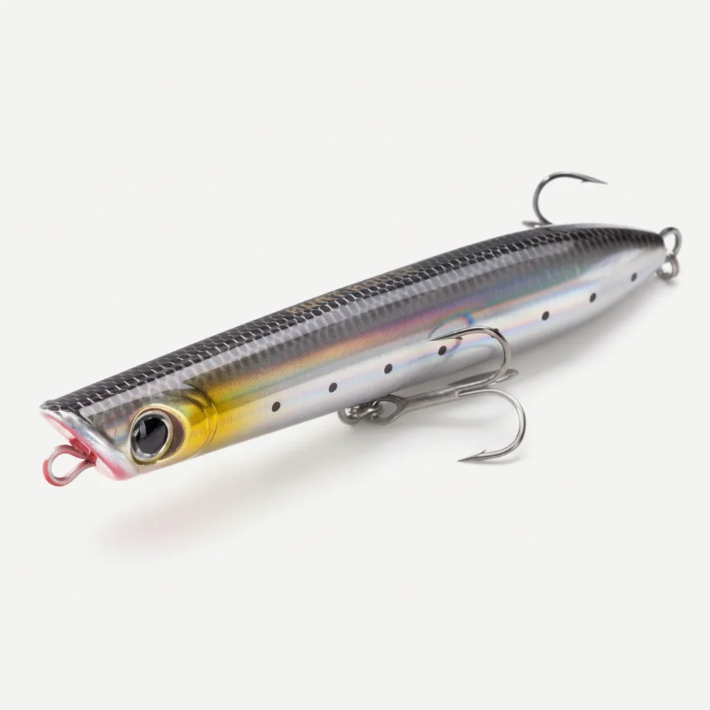 Hunthouse Surface Popper Floating Fishing Lure 130mm 30g Topwater Hard Bait Walk The Dog Saltwater For Tuna Fish Tackle