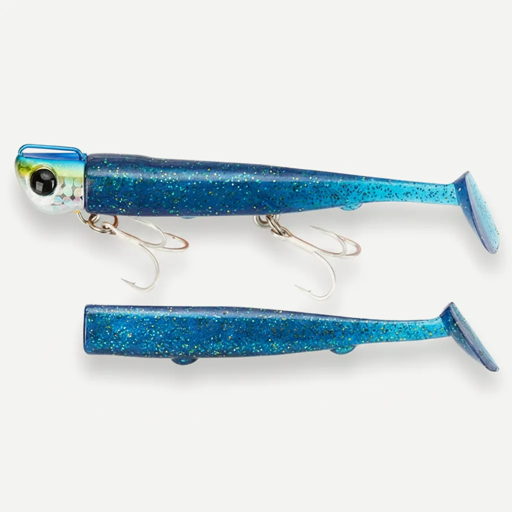 TSURINOYA T Tail Soft Worm 110mm 35g Ultra Long Casting Fishing Lure For Seabass Flounder Sea Fishing Soft Bait With Jig