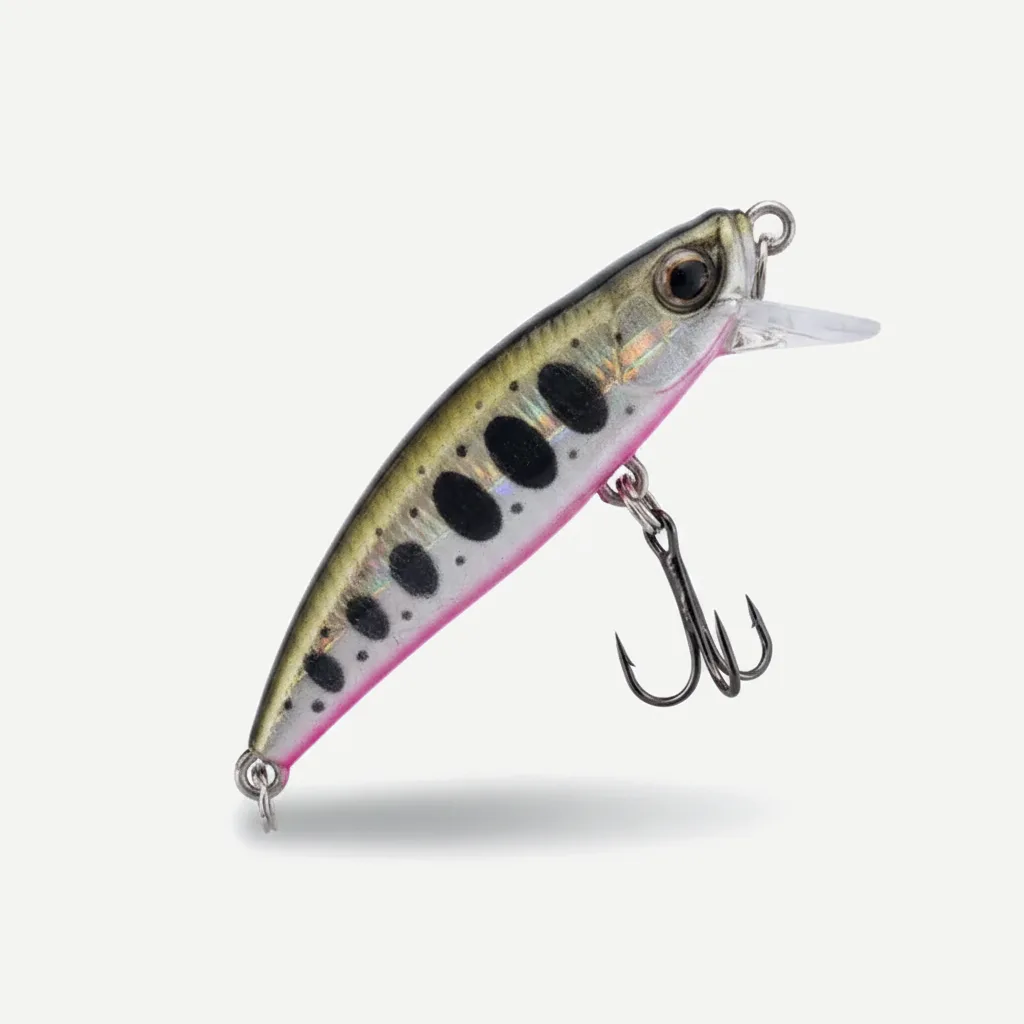 TSUYOKI Sinking Minnow Stream Lure 46mm 5g Jerkbaits Wobbler Bait for Rainbow Trout Bass Duo Spearhead Ryuki 46 Fishing 