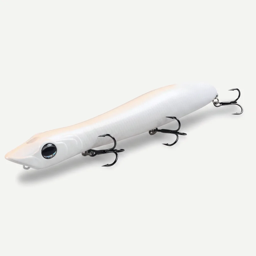 TSUYOKI Artificial Hard Bait Walker Popper for Bass Trout Fishing, Surface Popper Fish Lure, 125mm, 17.5g, WTD Patchinco