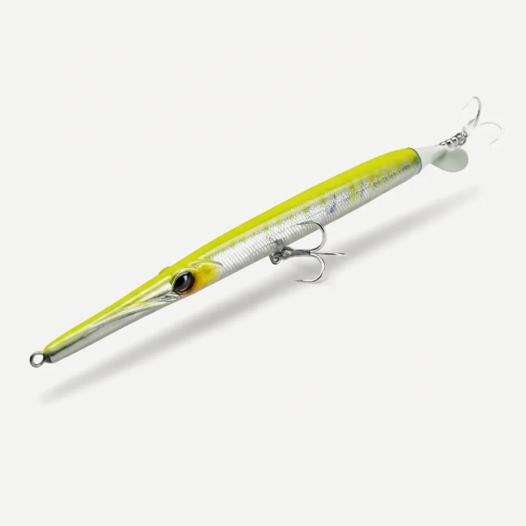 Hunthouse Propeller Needle Lure 225mm/40g Floating Pencil Fishing Baits Surface Aguglia Turbo For bluefish Seabass Tackl