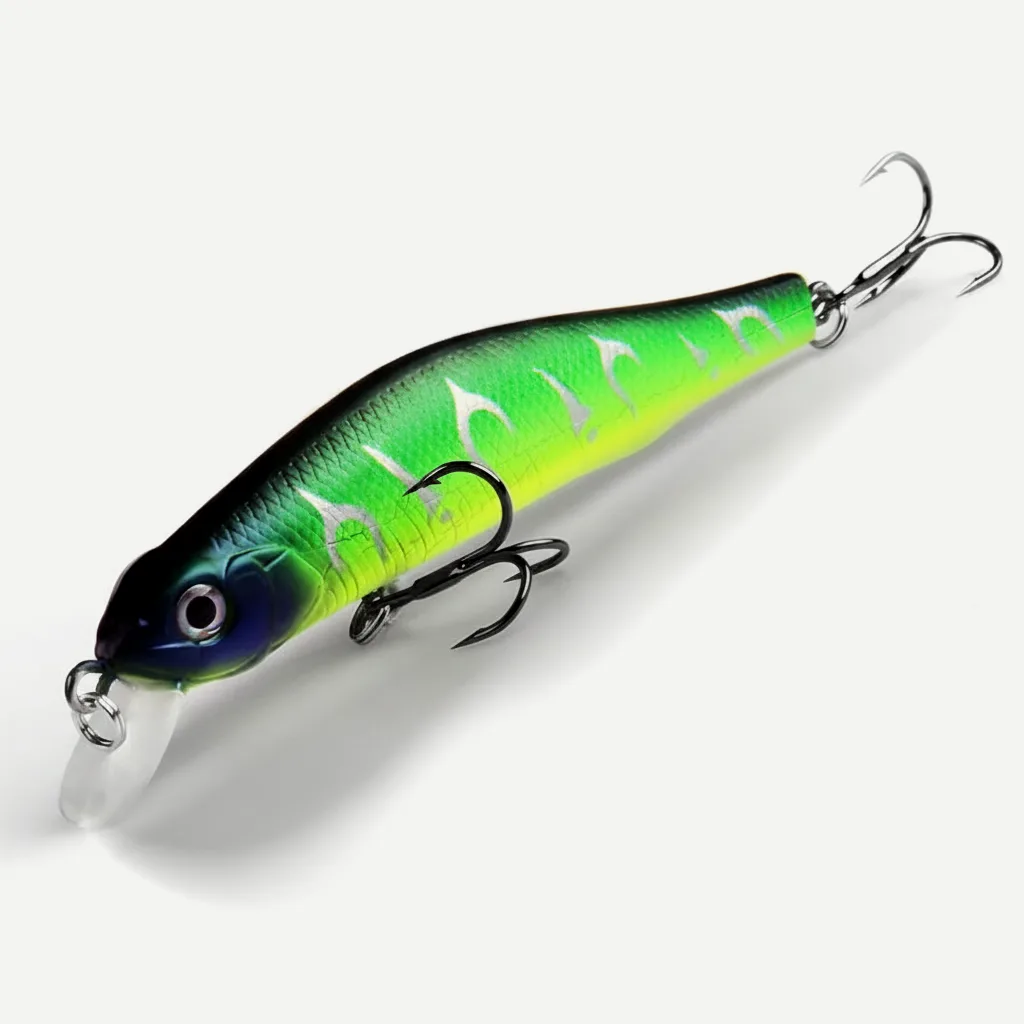 BEARKING 80mm Minnow Hard Bait - Jerkbait for Bass