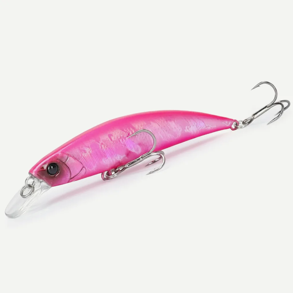 TSURINOYA Sinking Minnow 80S Trout Pike Bass 80mm 12g Hard Bait Jerkbait Freshwater stream Saltwater Wobbler Fishing Lur