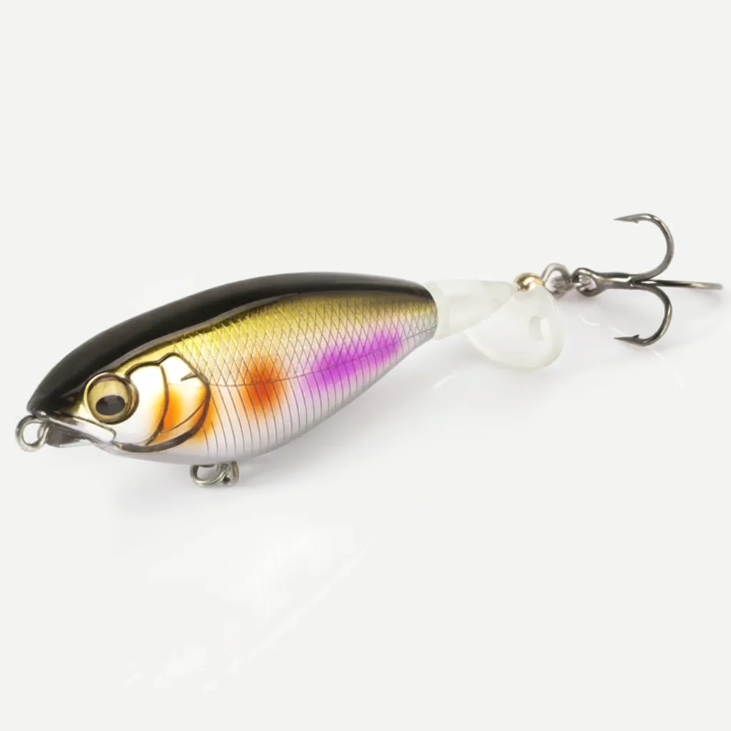 Hunthouse Hard Topwater Spinning Tail Artificial Bait 65mm/5.7g 80mm/10.8g Swimbait Fishing Lure For Bass Trout Pike Tac