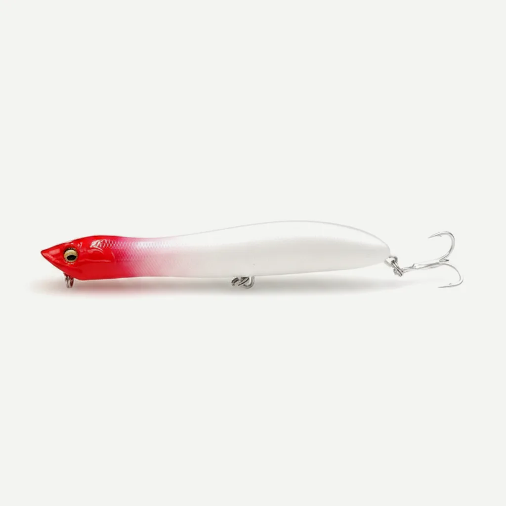 TSUYOKI Artificial Hard Bait Walker Popper for Bass Trout Fishing, Surface Popper Fish Lure, 125mm, 17.5g, WTD Patchinco