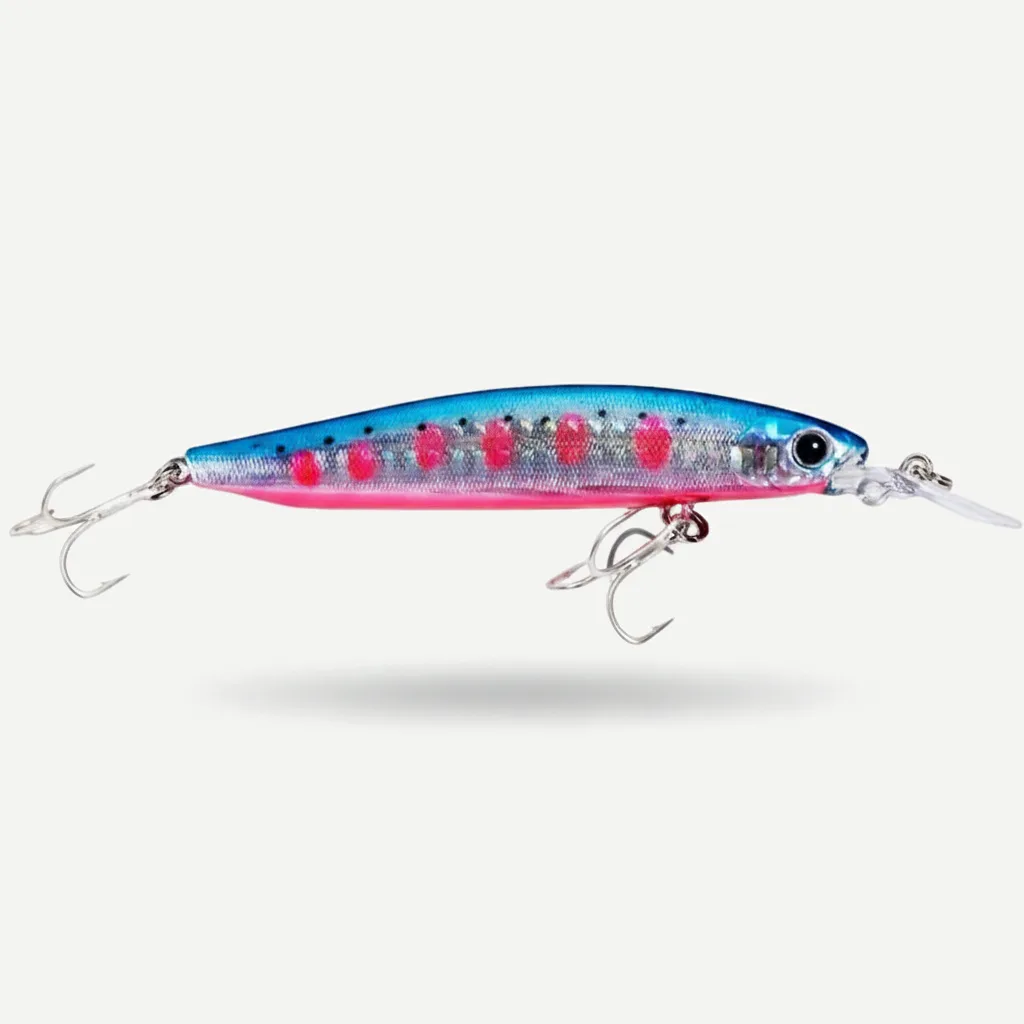 TSUYOKI Jerkbait Wobbler Fishing Lures Cherry Blood Deep Minnow 90mm 10g Artificial Hard Bait Jerk Bass Pike Trout Smith