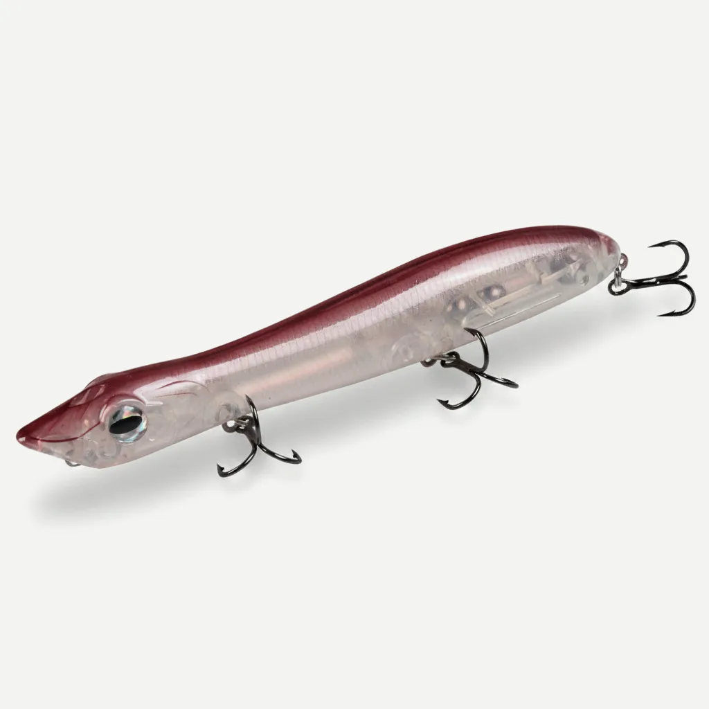 TSUYOKI Artificial Hard Bait Walker Popper for Bass Trout Fishing, Surface Popper Fish Lure, 125mm, 17.5g, WTD Patchinco