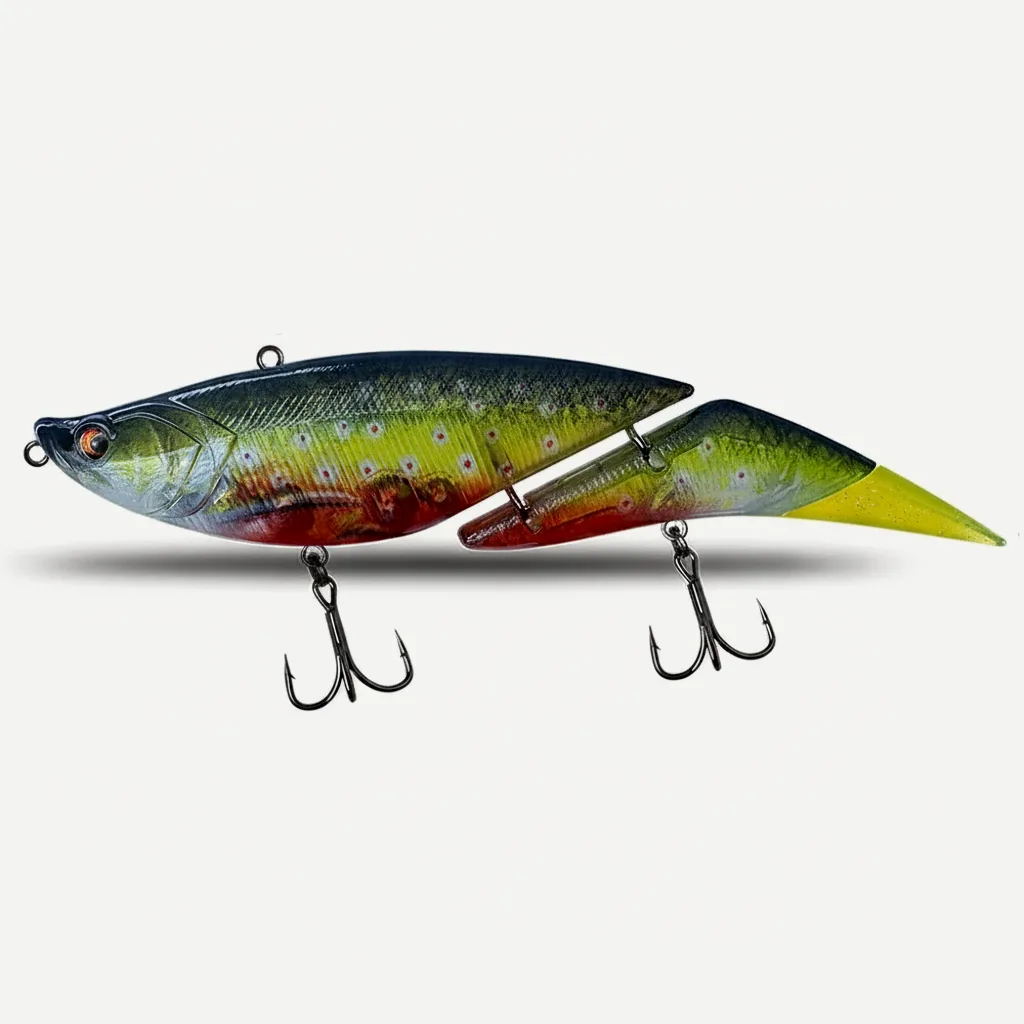 TSUYOKI Swimbait Jointed Lure, Freshwater, Floating Wobbler, Two Tails, Big Giant Fishing Lure, DaVinci 190, 55g, 190mm