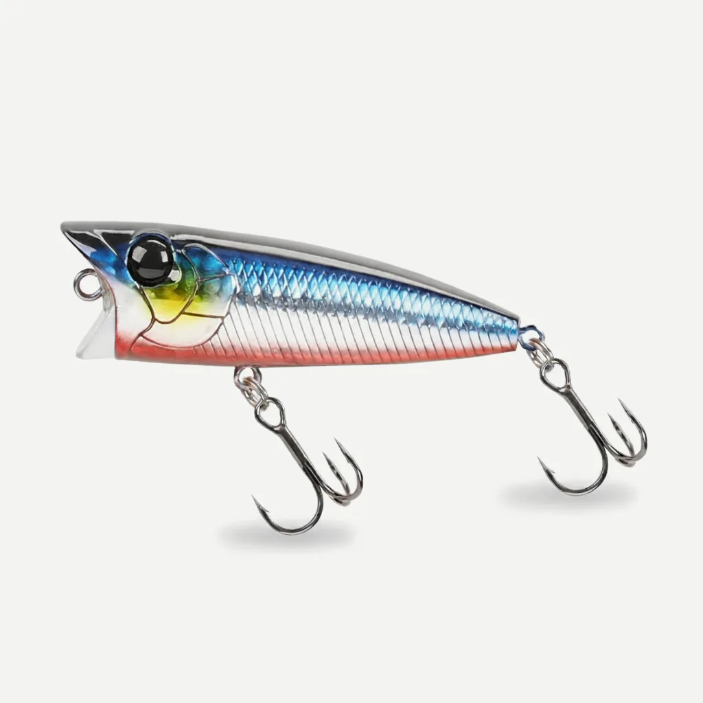 TSURINOYA 70F Popper Fishing Lure RIPPLE 70mm 12g Topwater Hard Bait For Bass Pike Long Casting Floating Wobble Surface 