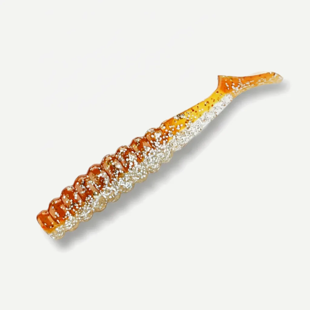 BEARKING Ribbed Paddle Tail Swimbait Grubs, 42mm & 60mm