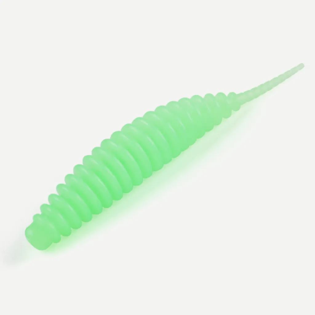 Bearking Ribbed Finesse Worms - Soft Plastic Bass Bait (20pk)