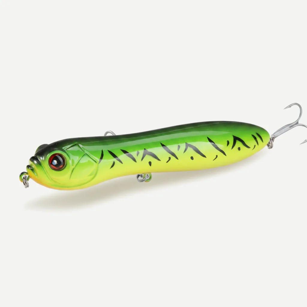Hunthouse Pencil Fishing Lure Crazy Surface Tractor Topwater Hard Bait 130/110mm 32/21g Big Rattle Ball Loud Sound For P