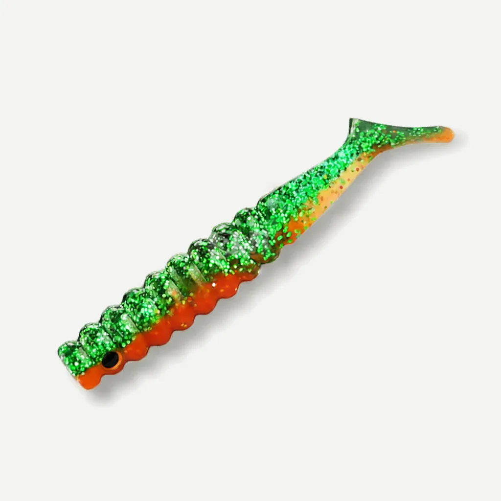 BEARKING Ribbed Paddle Tail Swimbait Grubs, 42mm & 60mm