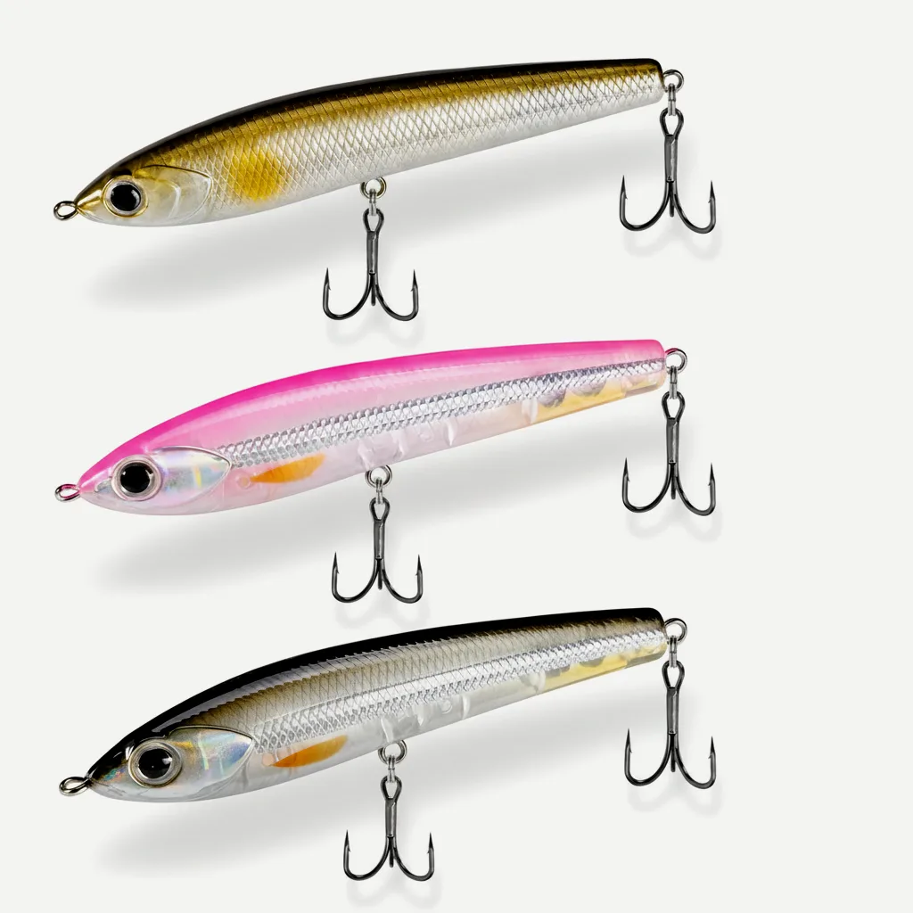 Hunthouse Topwater Floating Red Devil 75 Pencil Fishing Lure Hard Bait 75mm6g Surface Stickbait Bass Pike Artificial Fis