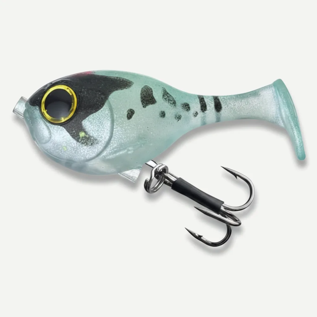 TSUYOKI Silicone Fishing Lure with Hook for Bass, Baby Deraball Swimbait, Soft Lure, Balloonfish, 60mm 10g, Illex Lure 2