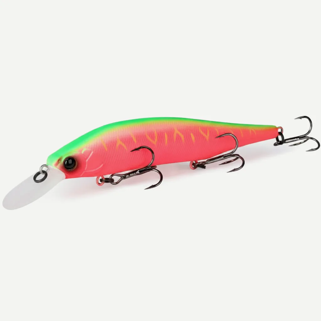 TSURINOYA 115mm 17.2g 115SP  Suspending Minnow  Weight System Fishing Lure AURORA Pike Bass Jerkbait Hard Bait