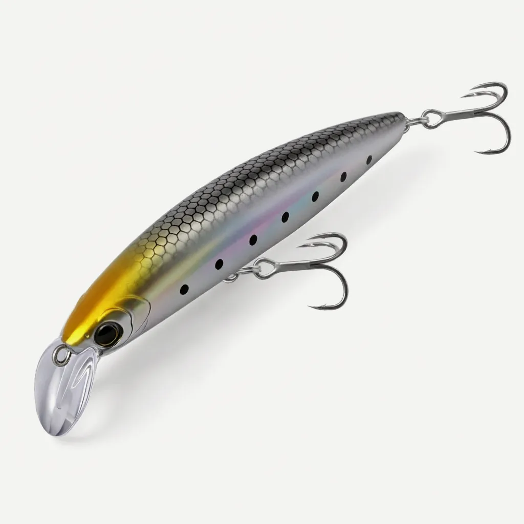 Kingdom Sinking Minnow Jerkbait, Long-Cast Bass Lure