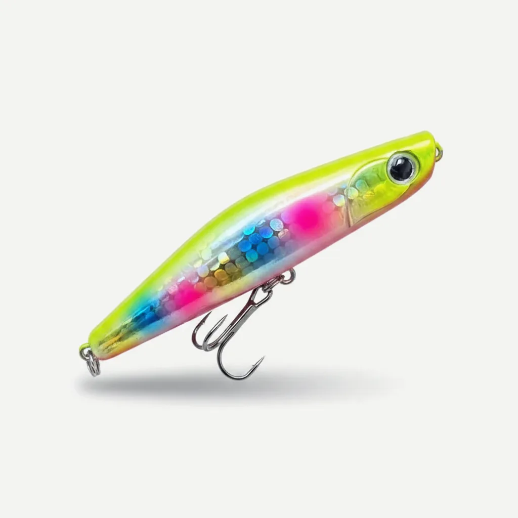 TSUYOKI Sinking Pencil Popper Lure 80mm 18g Japan Fishing Lure Ima Yoichi 80 Stickbait Wobbler for Barracuda SeaBass Blu