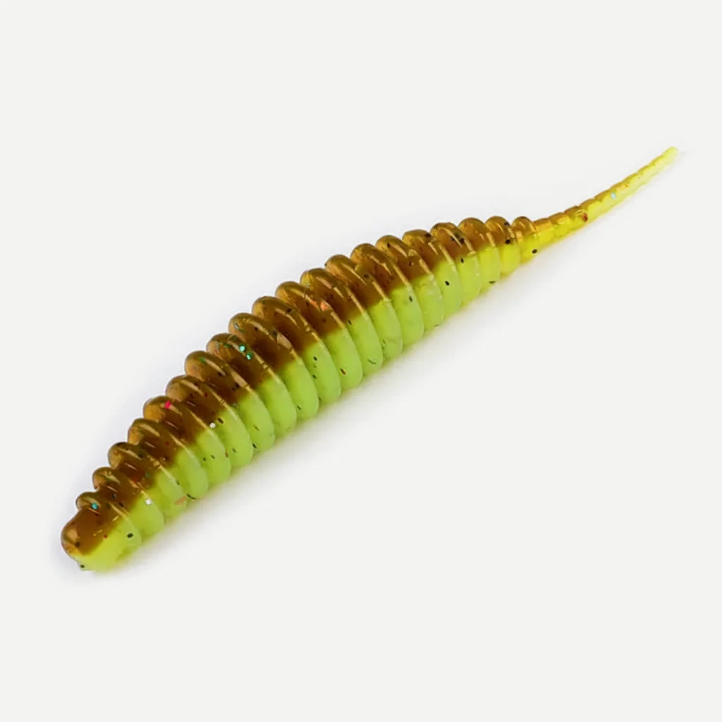 Bearking Ribbed Finesse Worms - Soft Plastic Bass Bait (20pk)