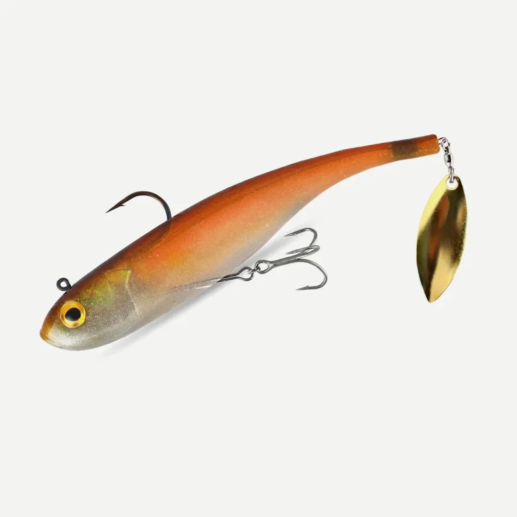 Kingdom 150mm Soft Swimbait with Spoon Tail, Sinking Bass Lure