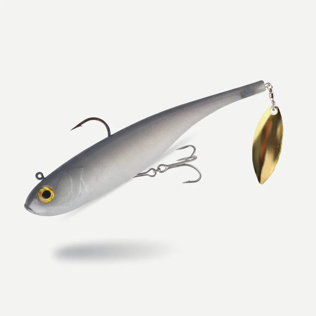 Kingdom 150mm Soft Swimbait with Spoon Tail, Sinking Bass Lure