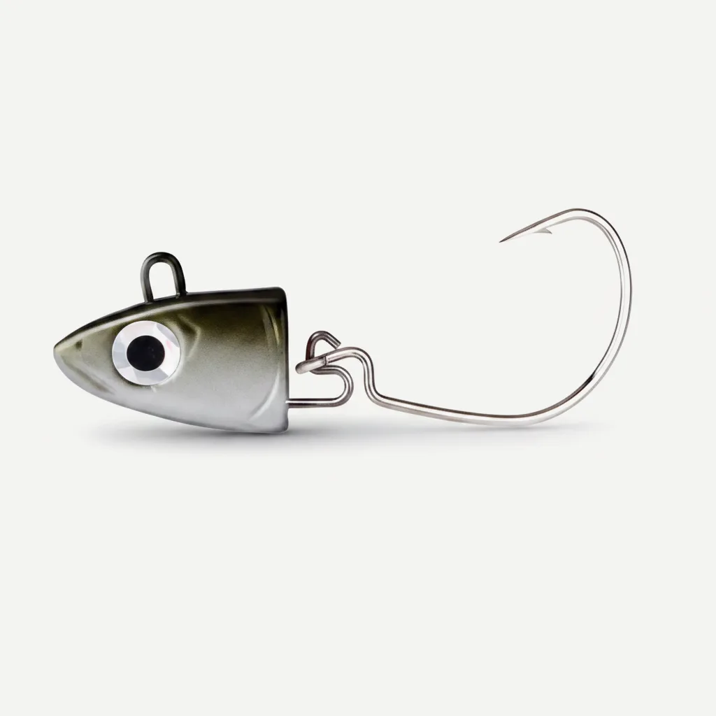 TSUYOKI Fishing Black Minnow Lure 5g/10g/15g/25g/40g Jigging Head Soft Silicone Bait Wobblers For Bass Pike Leurre Easy 