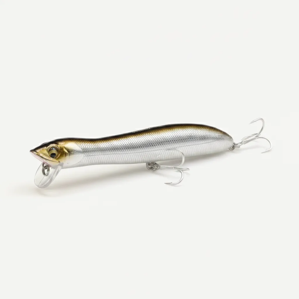 TSUYOKI Artificial Hard Bait Walker Popper for Bass Trout Fishing, Surface Popper Fish Lure, 125mm, 17.5g, WTD Patchinco