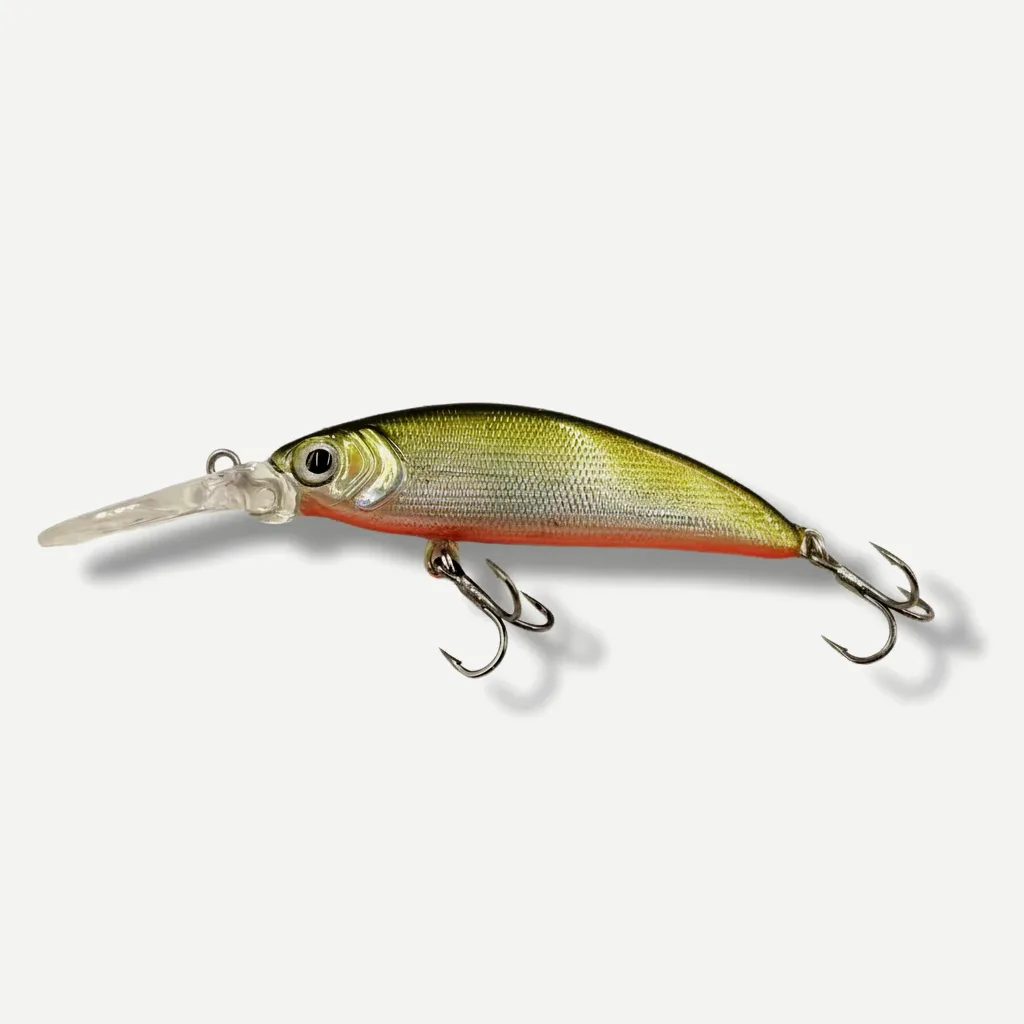TSUYOKI Trout Minnow 50mm 5g Sinking Fishing Lure Diving 0.8-1.5m Ima Sukari 50SS Deep Wobbler Pesca Rainbow Trout Salmo